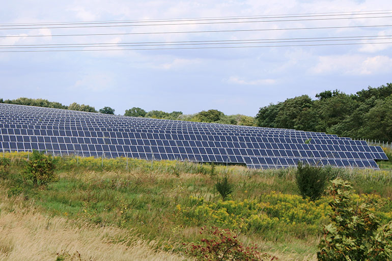 Photovoltaikfreiflächenanlage. Foto: Dialogforum